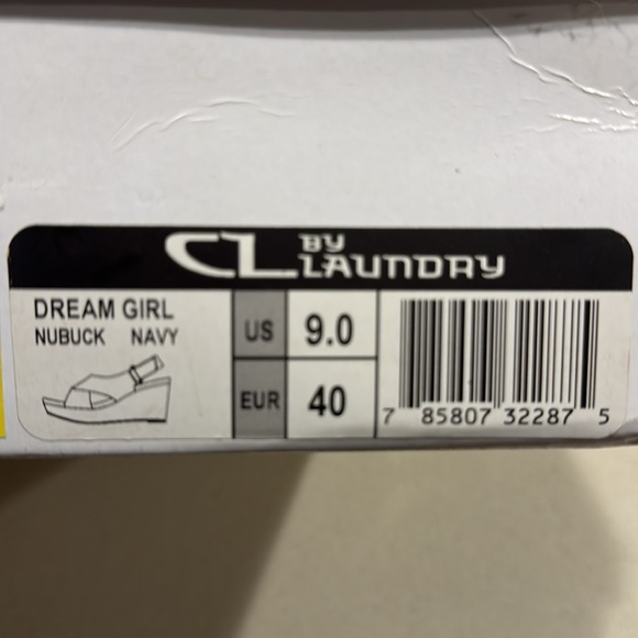 CL By Laundry Dream Girl Nuback Navy - Picture 7 of 8